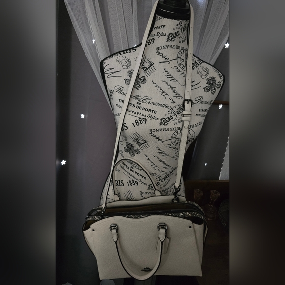 Coach Drew Satchel Grain Leather and Genuine Snakeskin Detail! Excellent!! - Picture 8 of 13